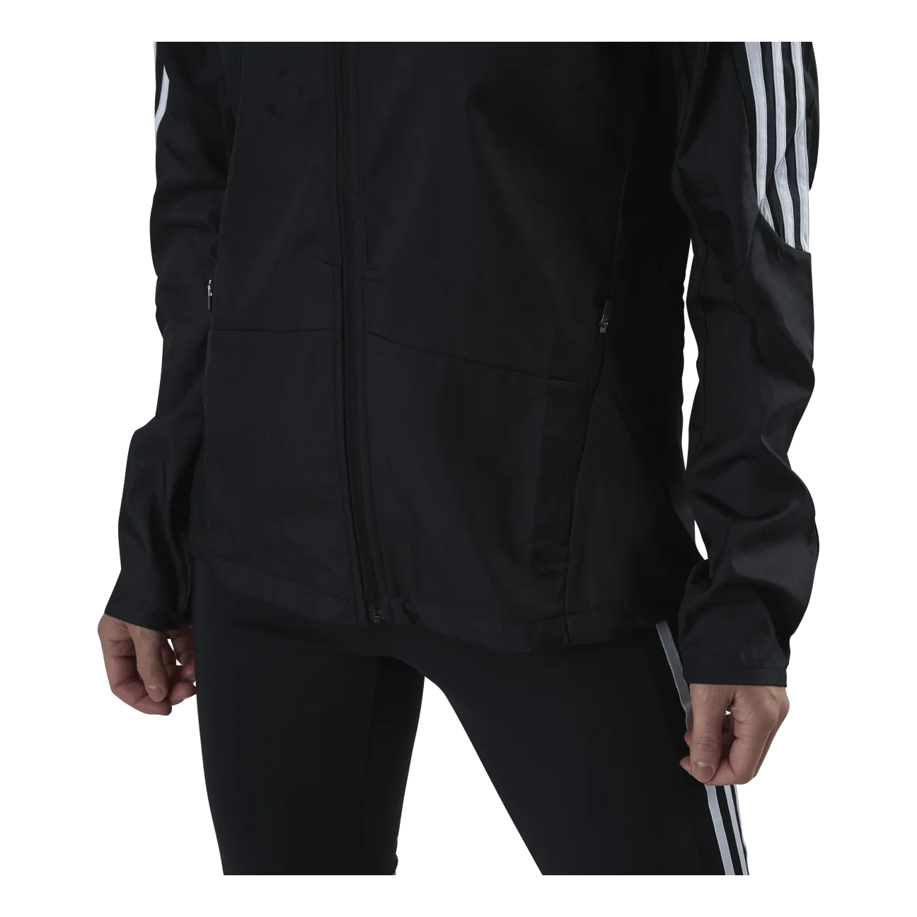 Adidas Marathon Jacket 3 Stripe Women Black