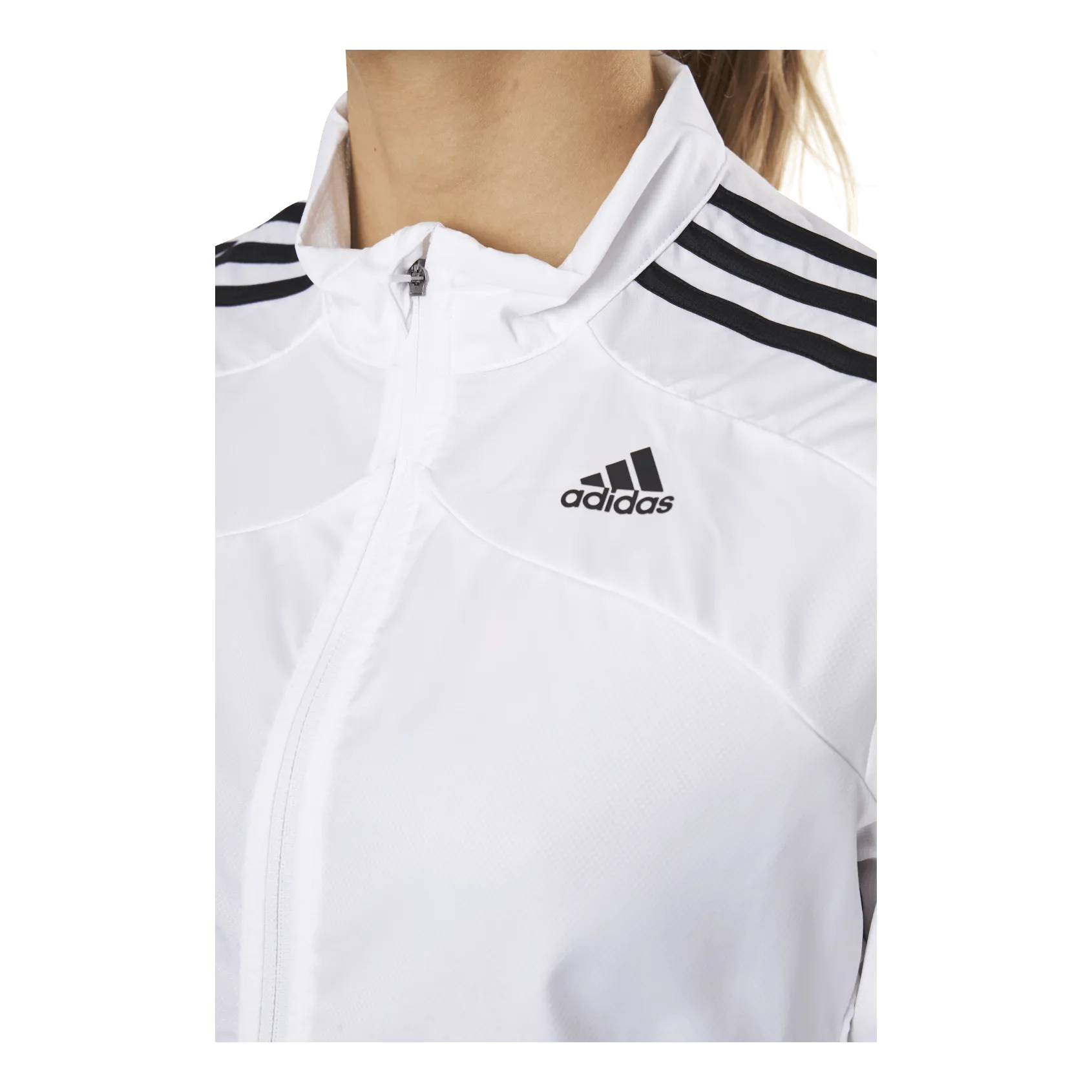Adidas Marathon Jacket 3 Stripe Women White