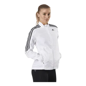 Adidas Marathon Jacket 3 Stripe Women White