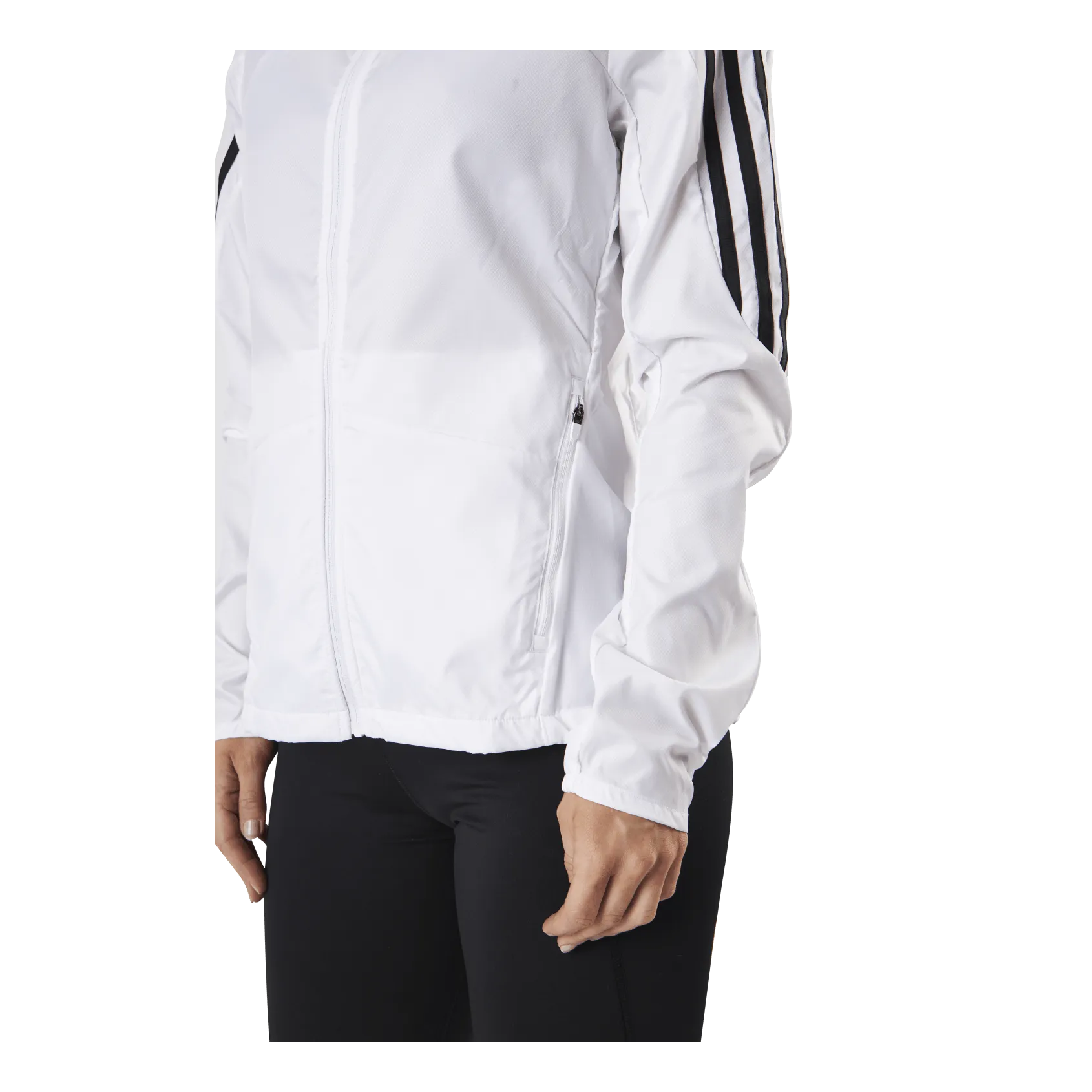 Adidas Marathon Jacket 3 Stripe Women White