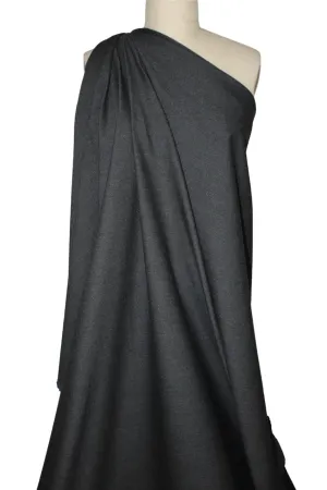 Almost 1 yard of Avenue M0ntaigne Stretch Bengaline - Charcoal