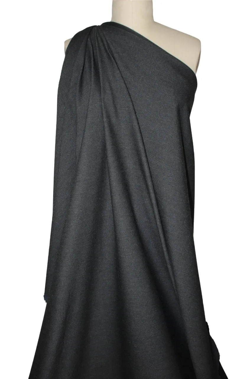 Almost 1 yard of Avenue M0ntaigne Stretch Bengaline - Charcoal
