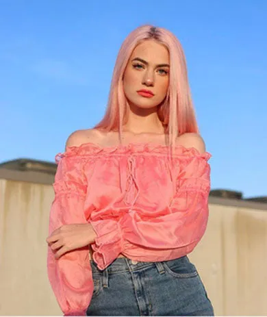 ANITA off shoulder chiffon top