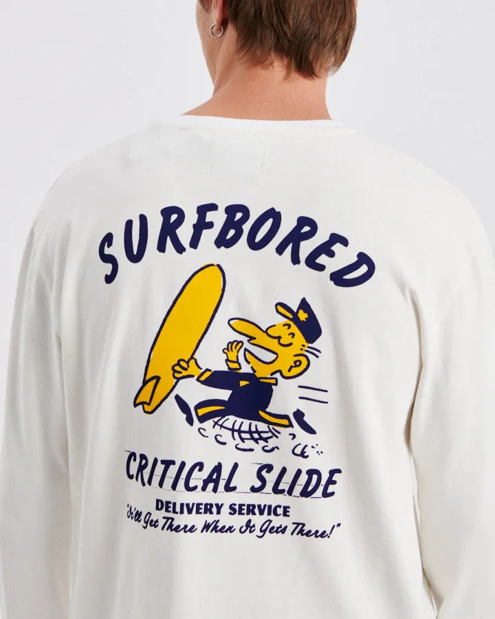 Bored Ls Tee - Vintage White