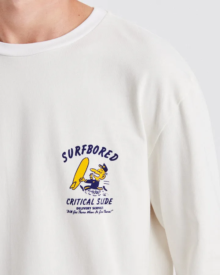 Bored Ls Tee - Vintage White