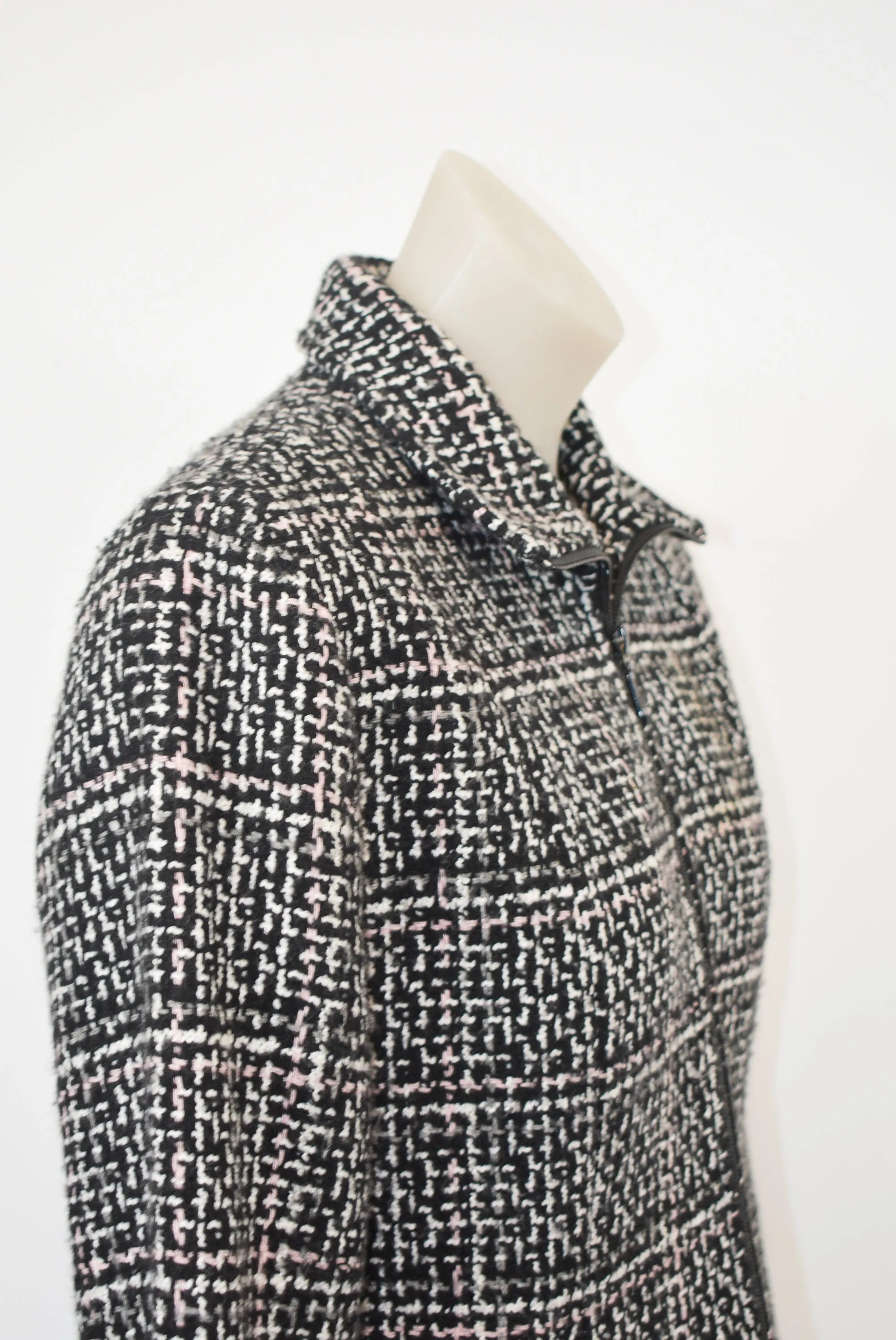 Charade tweed wool zip-up jacket Made in NZ, 12