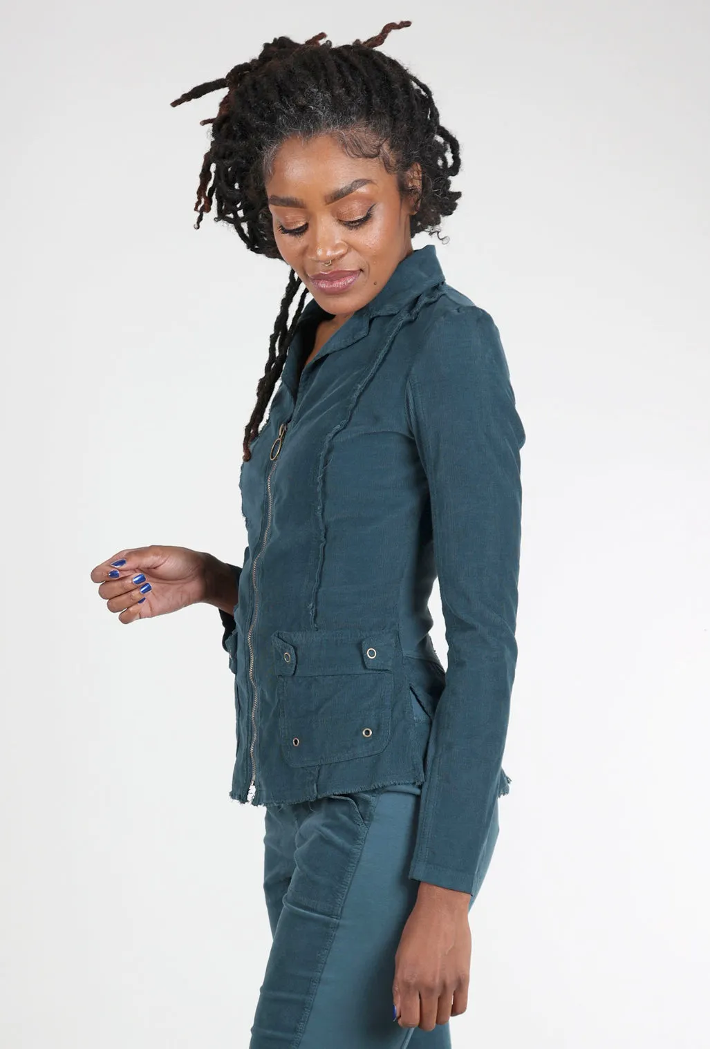 Cord Raphael Blazer, Seaport Teal