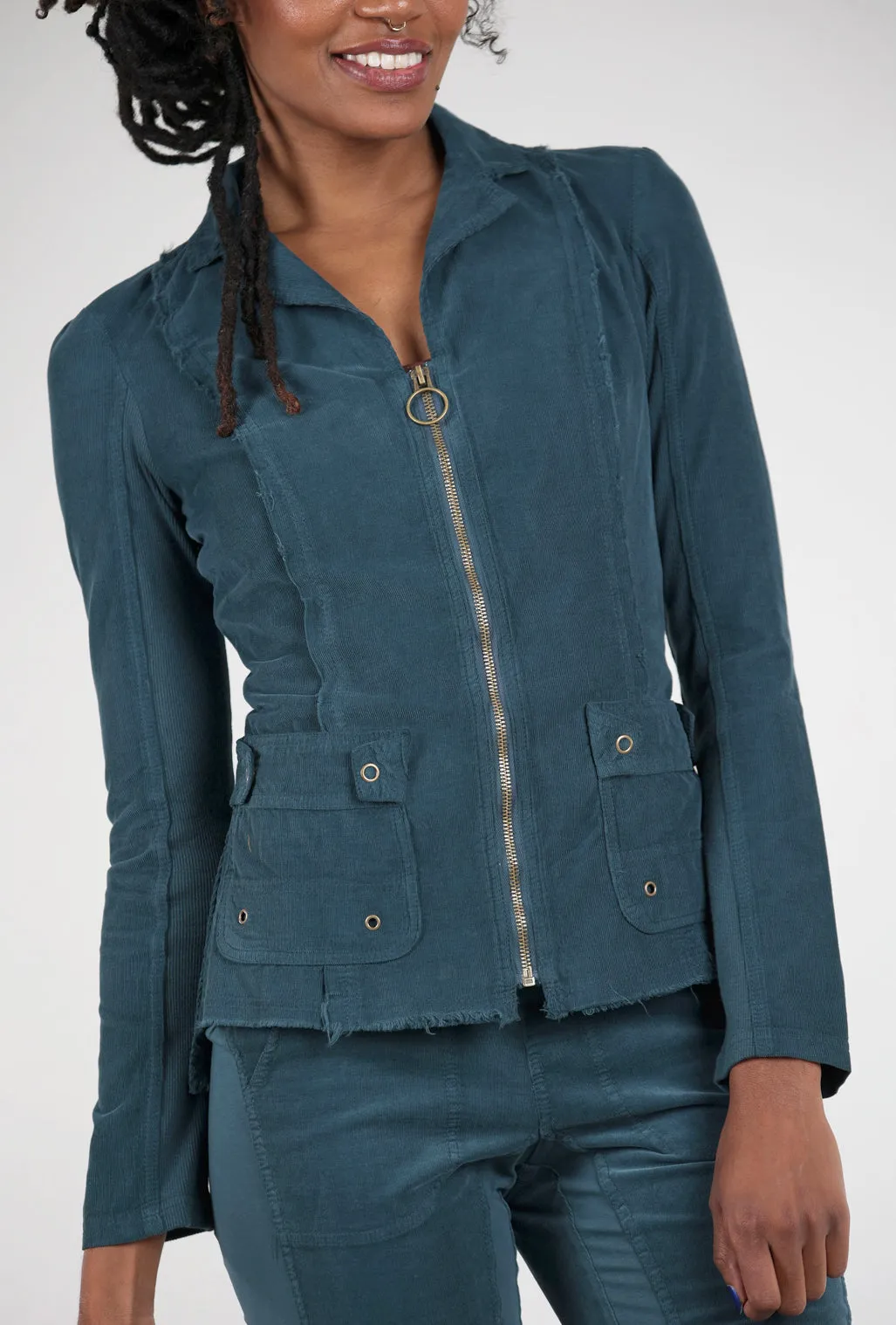Cord Raphael Blazer, Seaport Teal