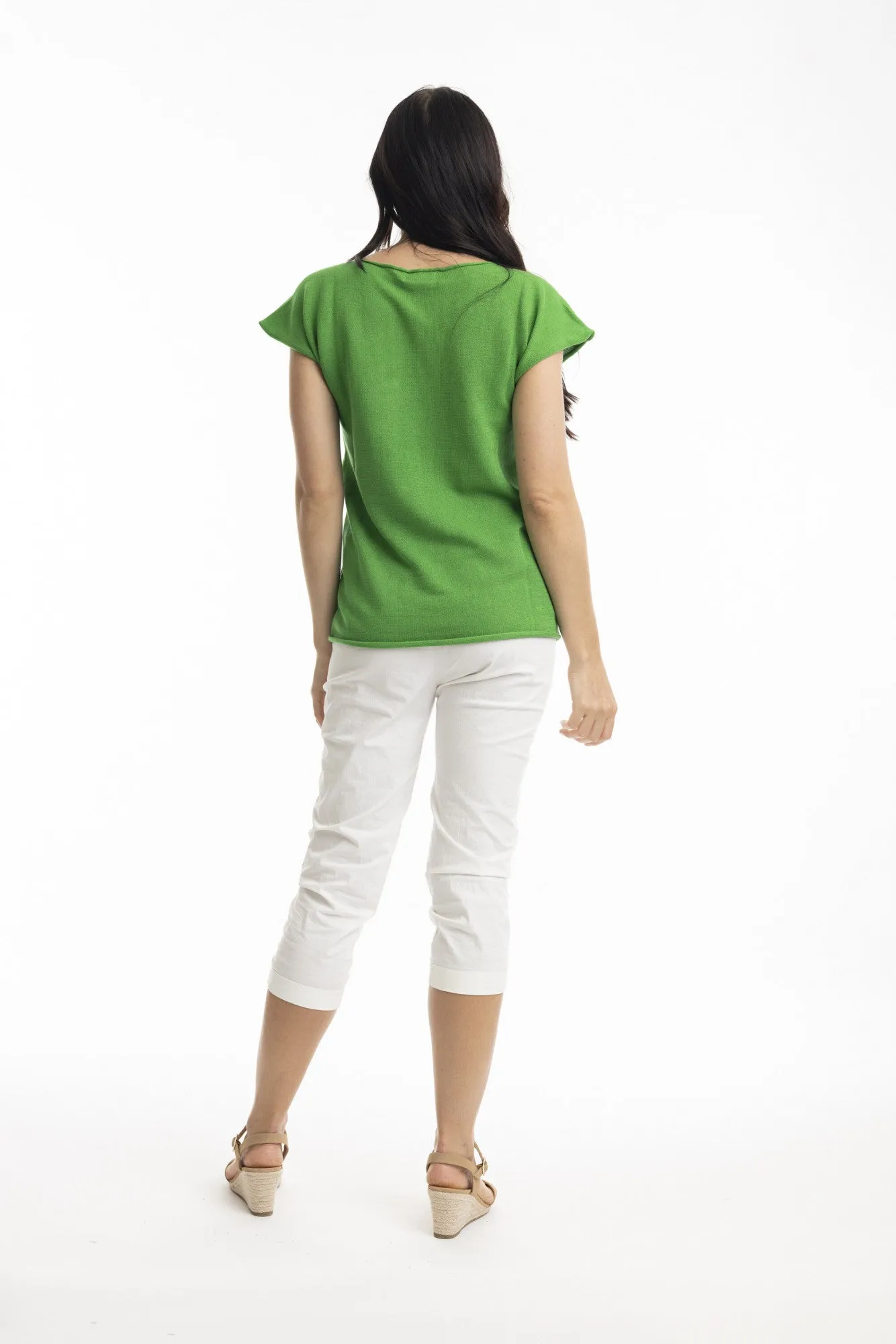 Essentials Boatneck Knit Top - Parakeet