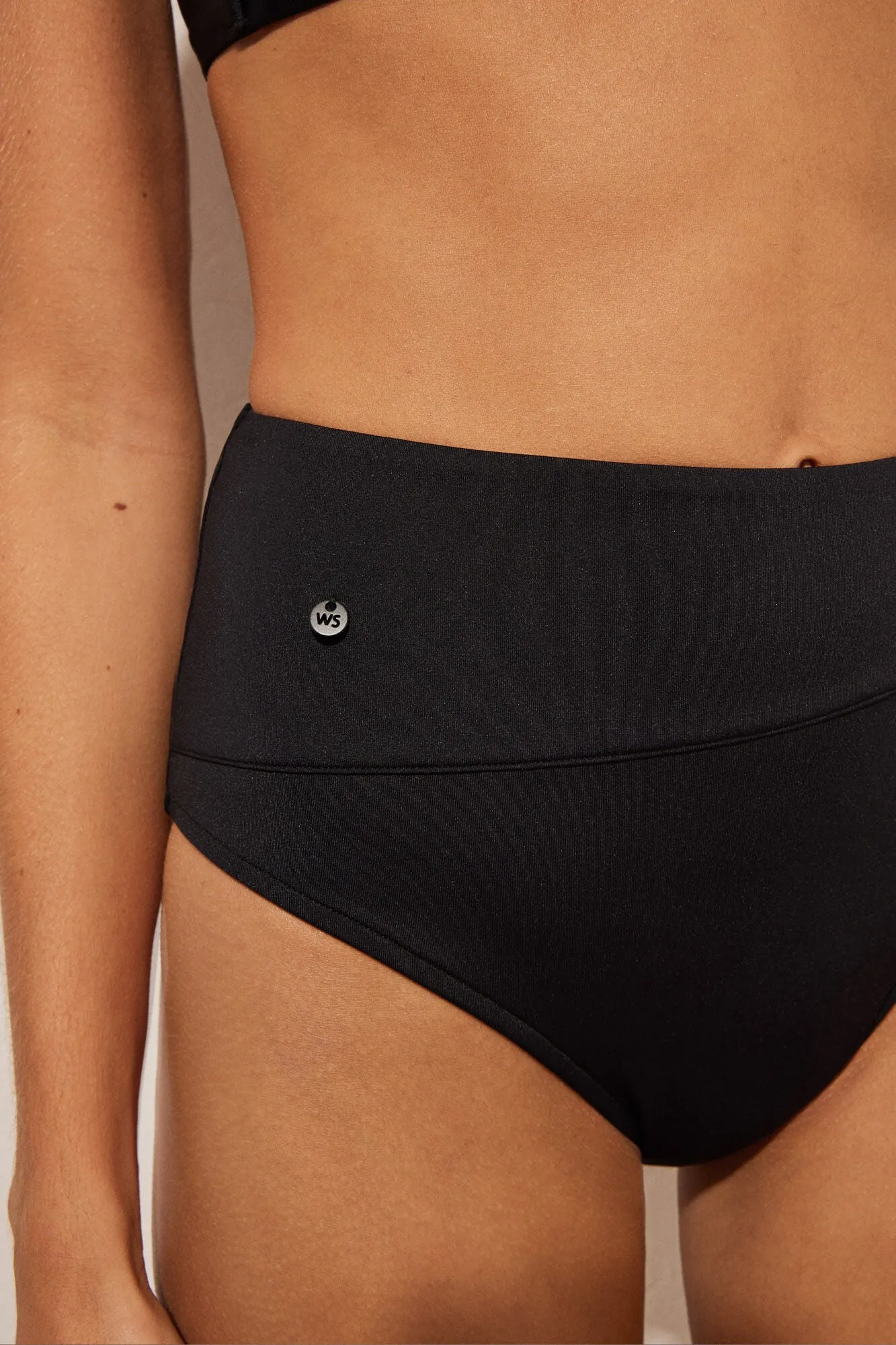 High-rise bikini bottoms