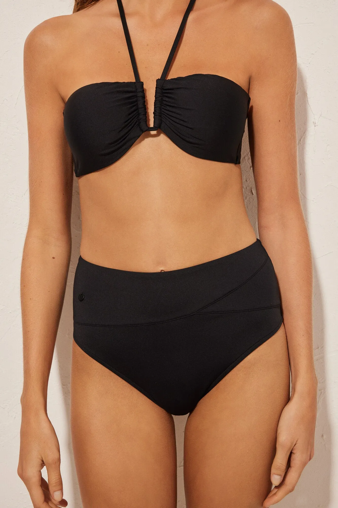 High-rise bikini bottoms