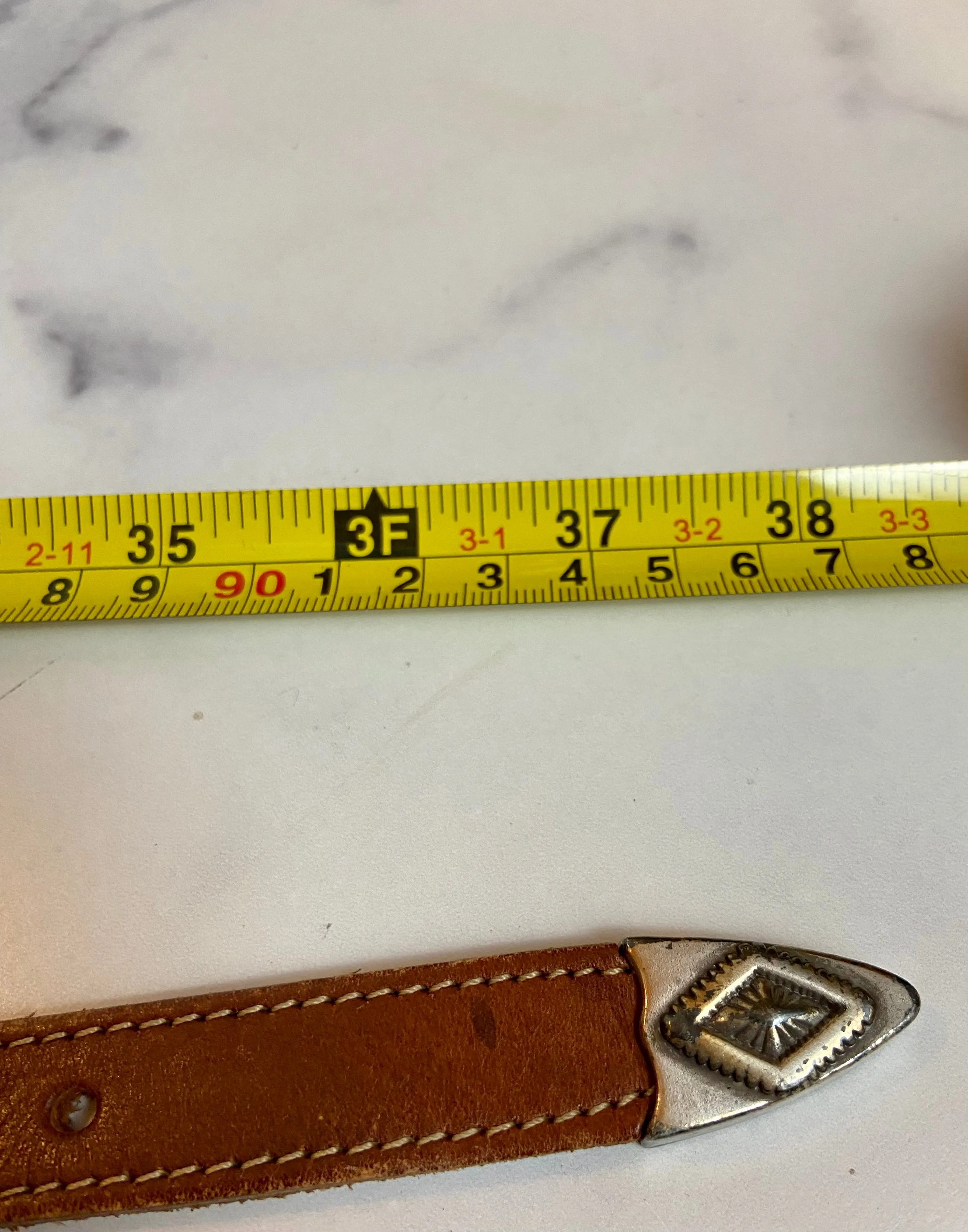 Justin vintage leather belt
