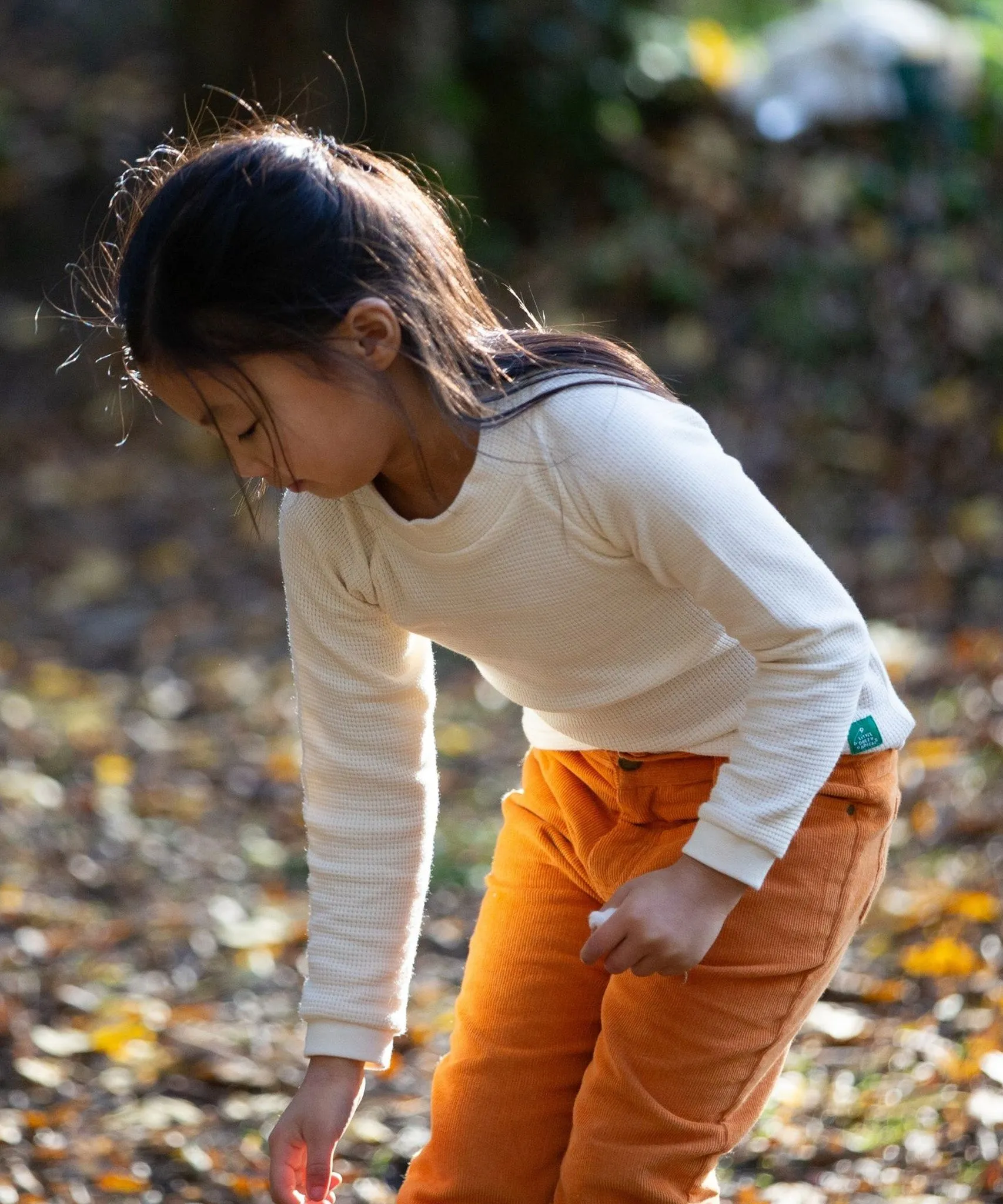 LGR Long Sleeve Waffle Top - Cream