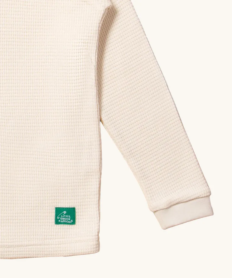 LGR Long Sleeve Waffle Top - Cream