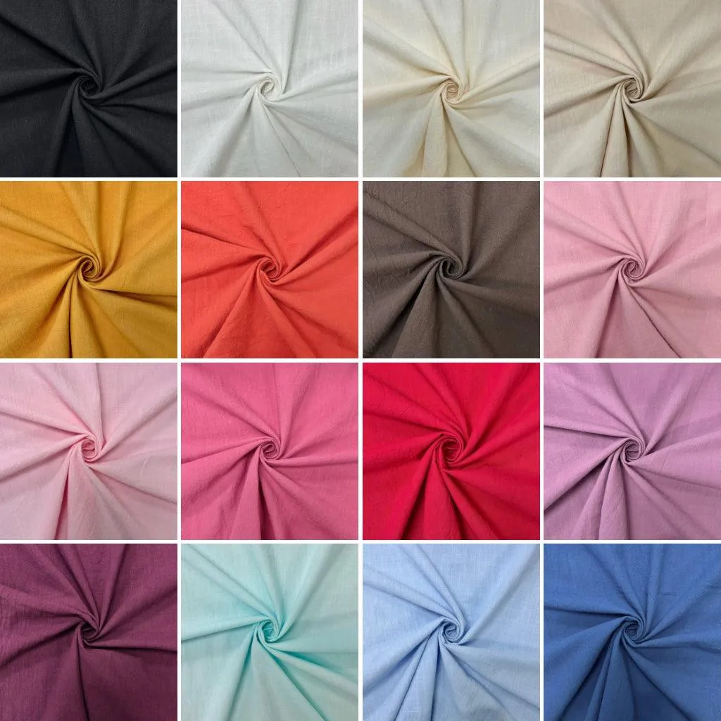 Linen Feel 100% Cotton Fabric