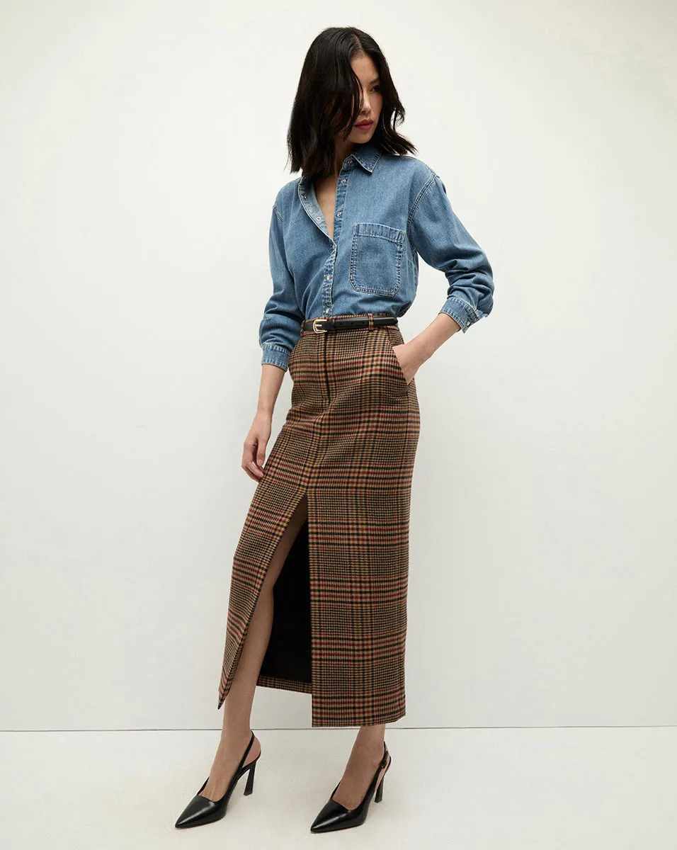 Maxine Plaid Maxi Skirt