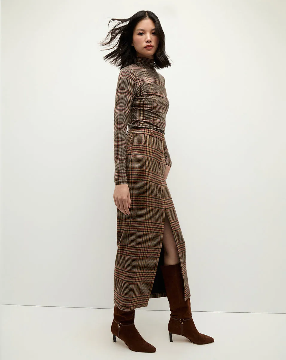 Maxine Plaid Maxi Skirt