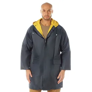 MilSpec Reversible 3/4 Length Rain Parka Navy Blue / Yellow