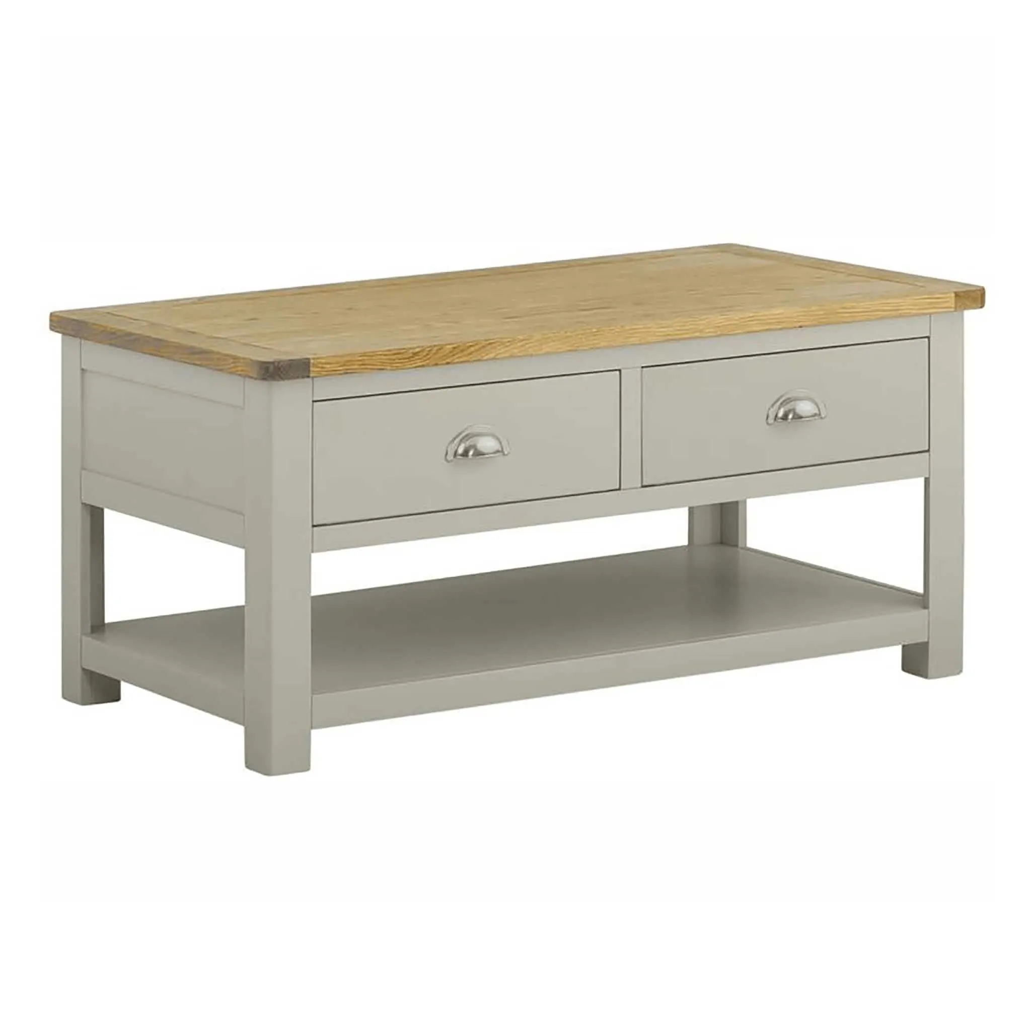 Padstow Grey 2-Drawer Coffee Table