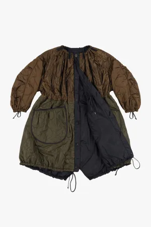 Parachute Quilt Parka - Bronze / Black