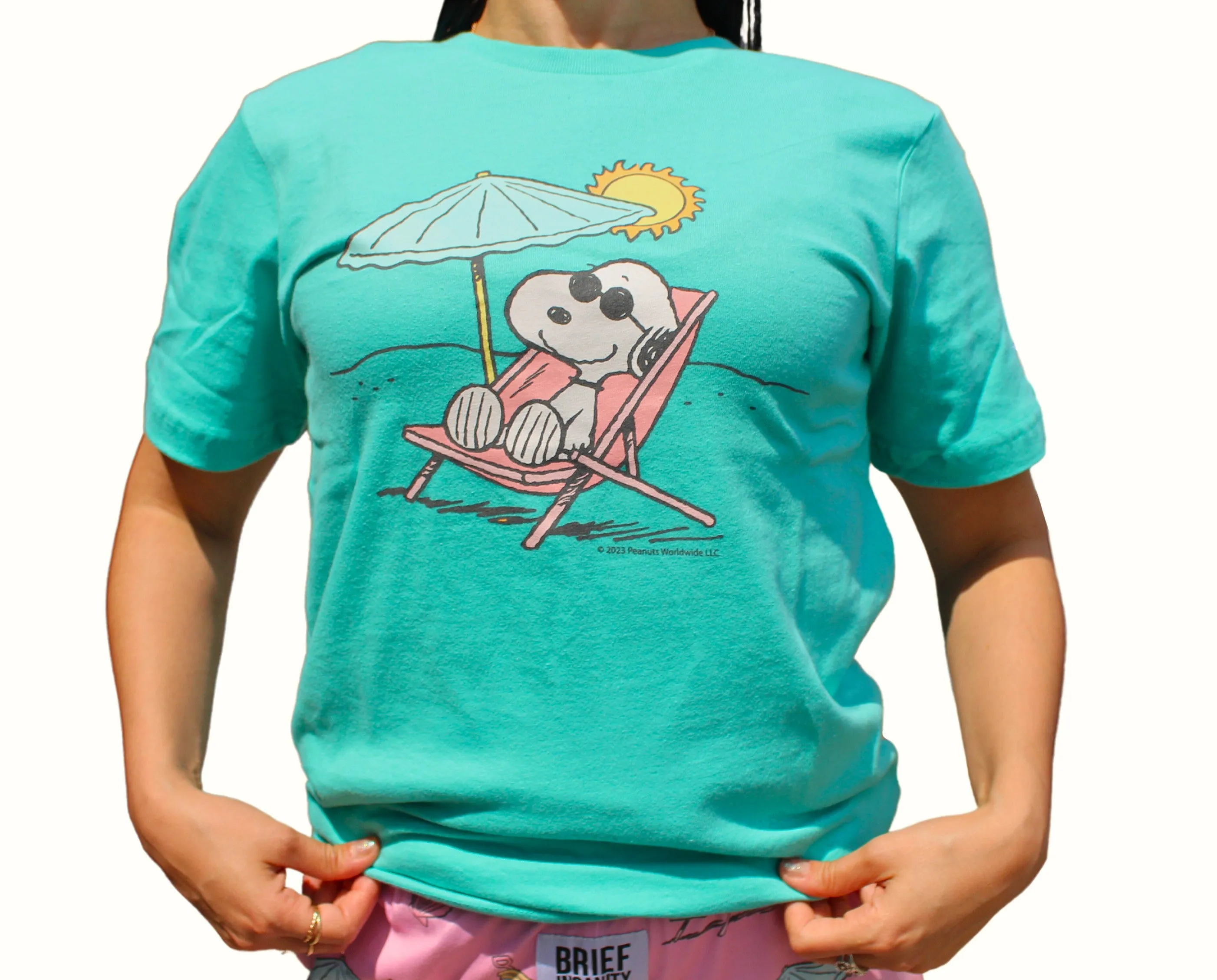 Peanuts Snoopy Beach Short Sleeve T-Shirt