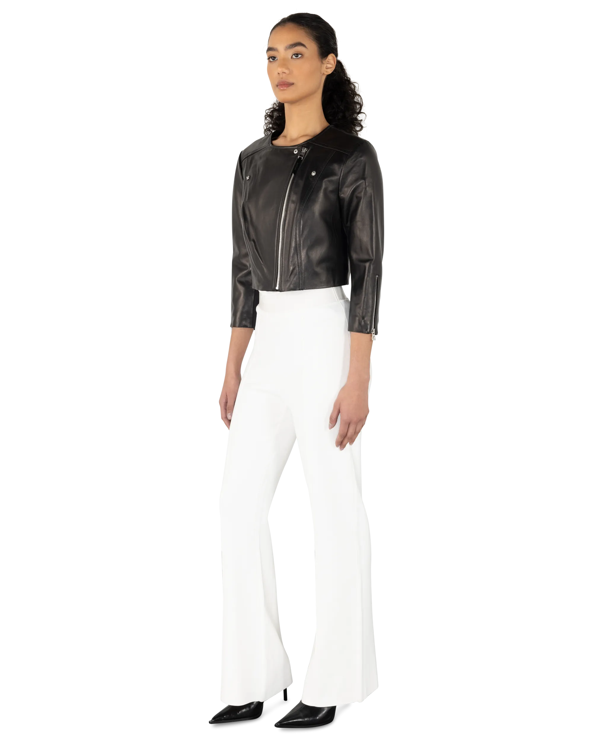 Rudsak Winni Cropped Leather Jacket