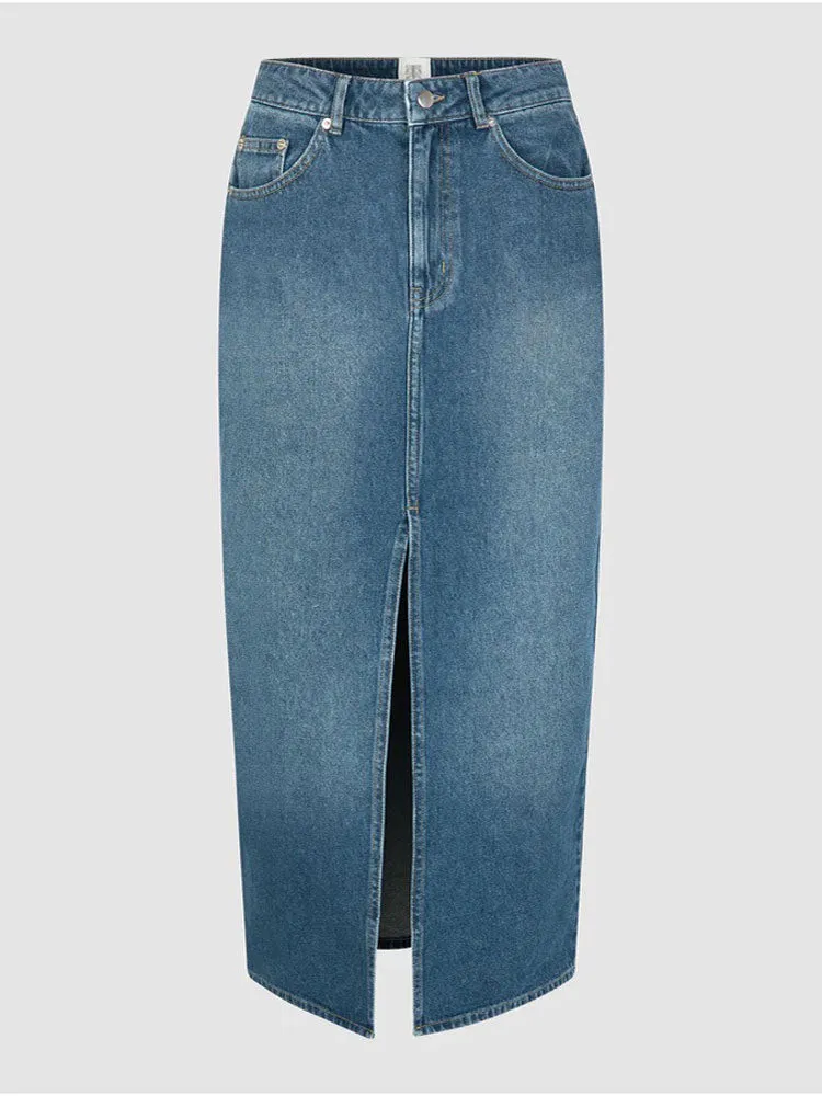 Second Female Kylie Skirt Denim Blue