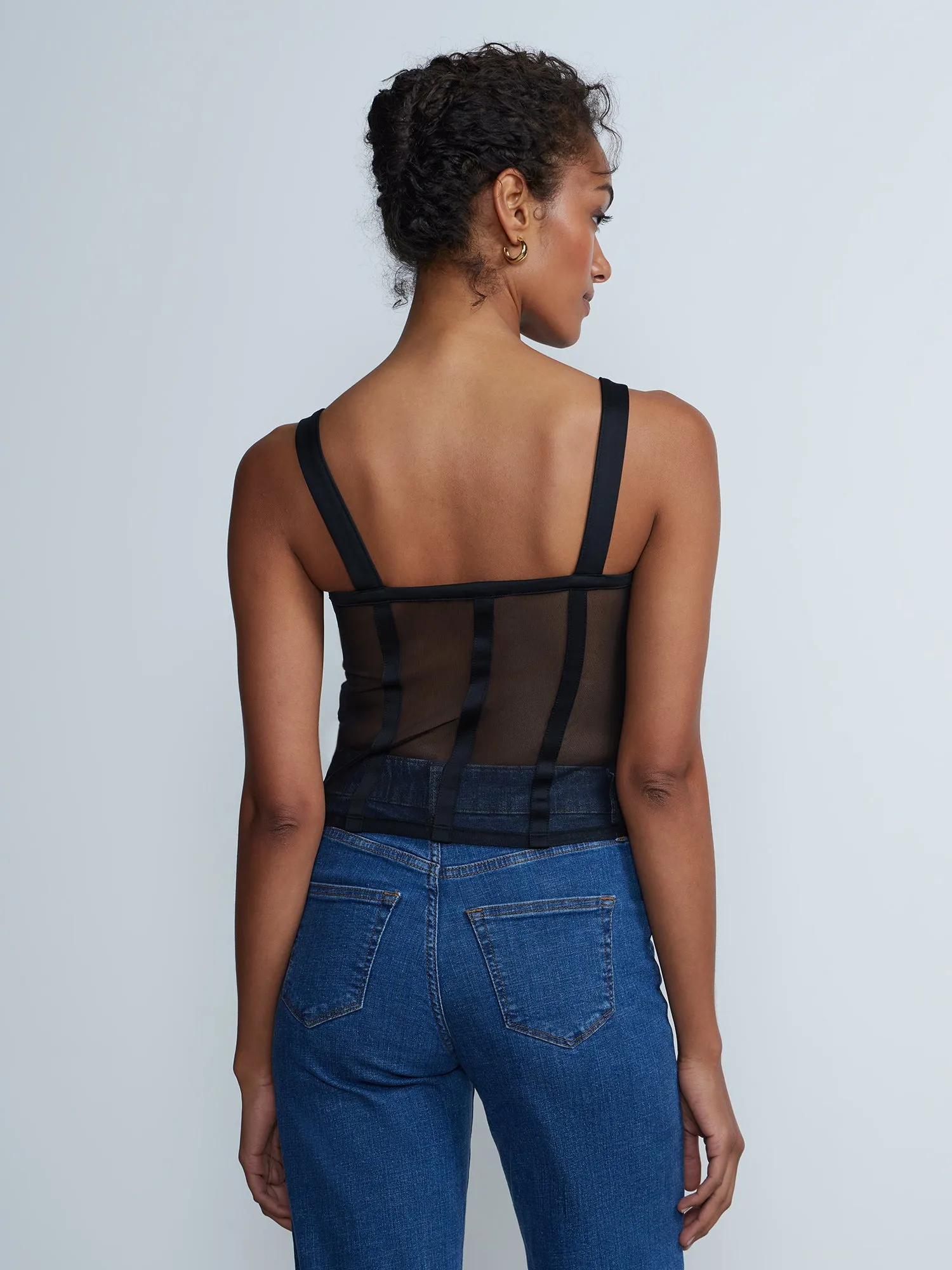 Sleeveless Mesh Top