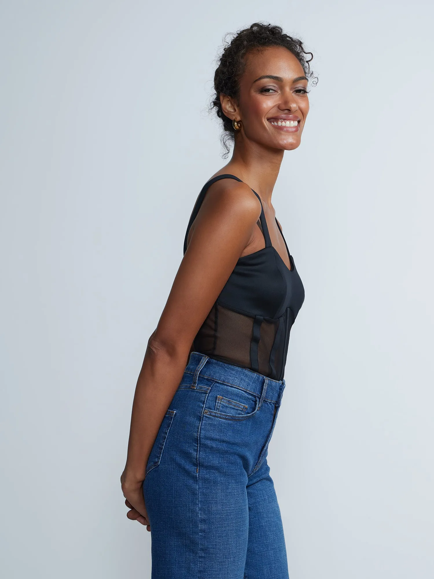 Sleeveless Mesh Top