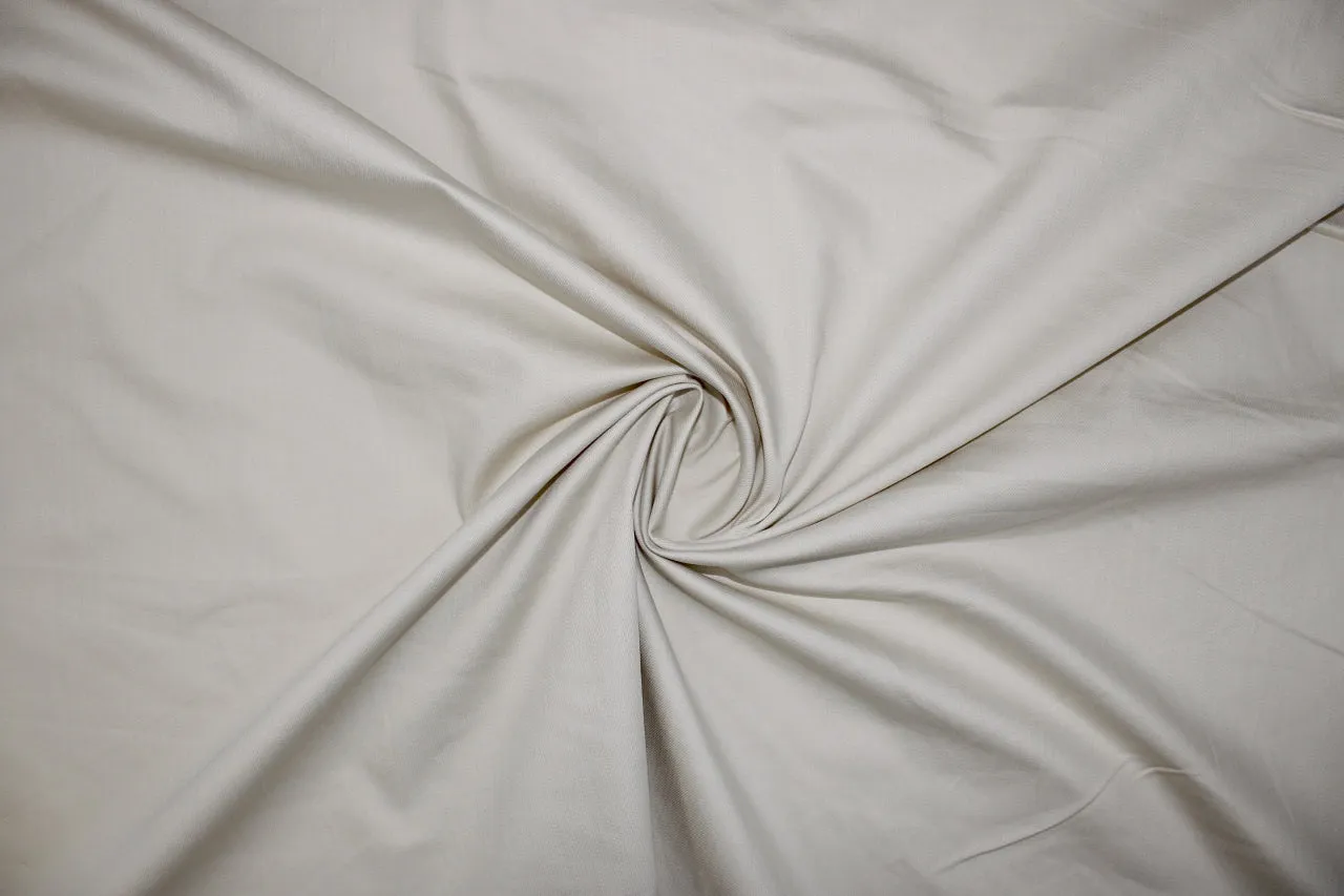 Stretch Cotton Twill - Coffee Milk
