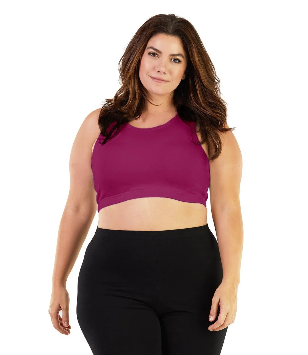 Stretch Naturals Scoop Neck Bra Top Classic Colors