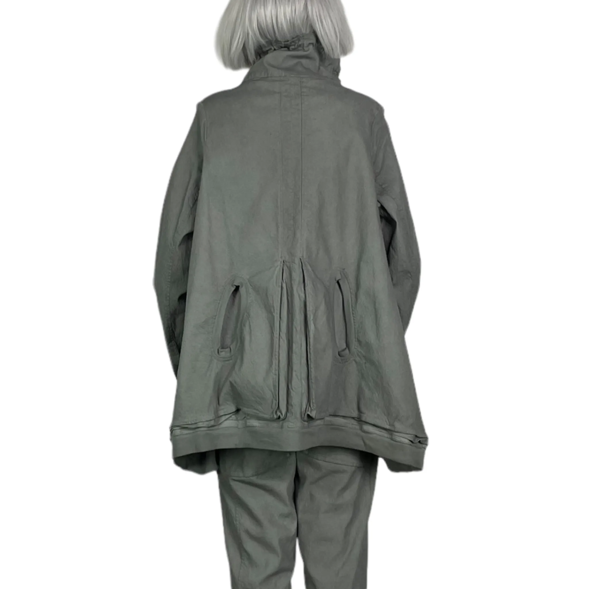 STRETCH TWILL A-LINE JACKET