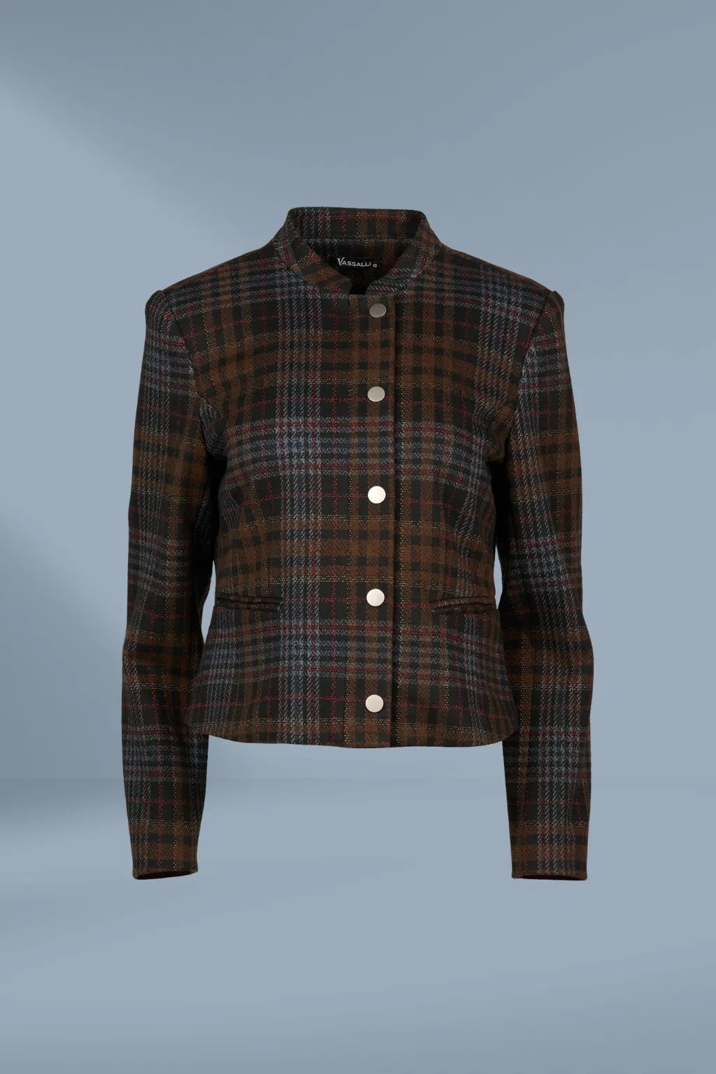 Vassalli Collarless Short Jacket Soho