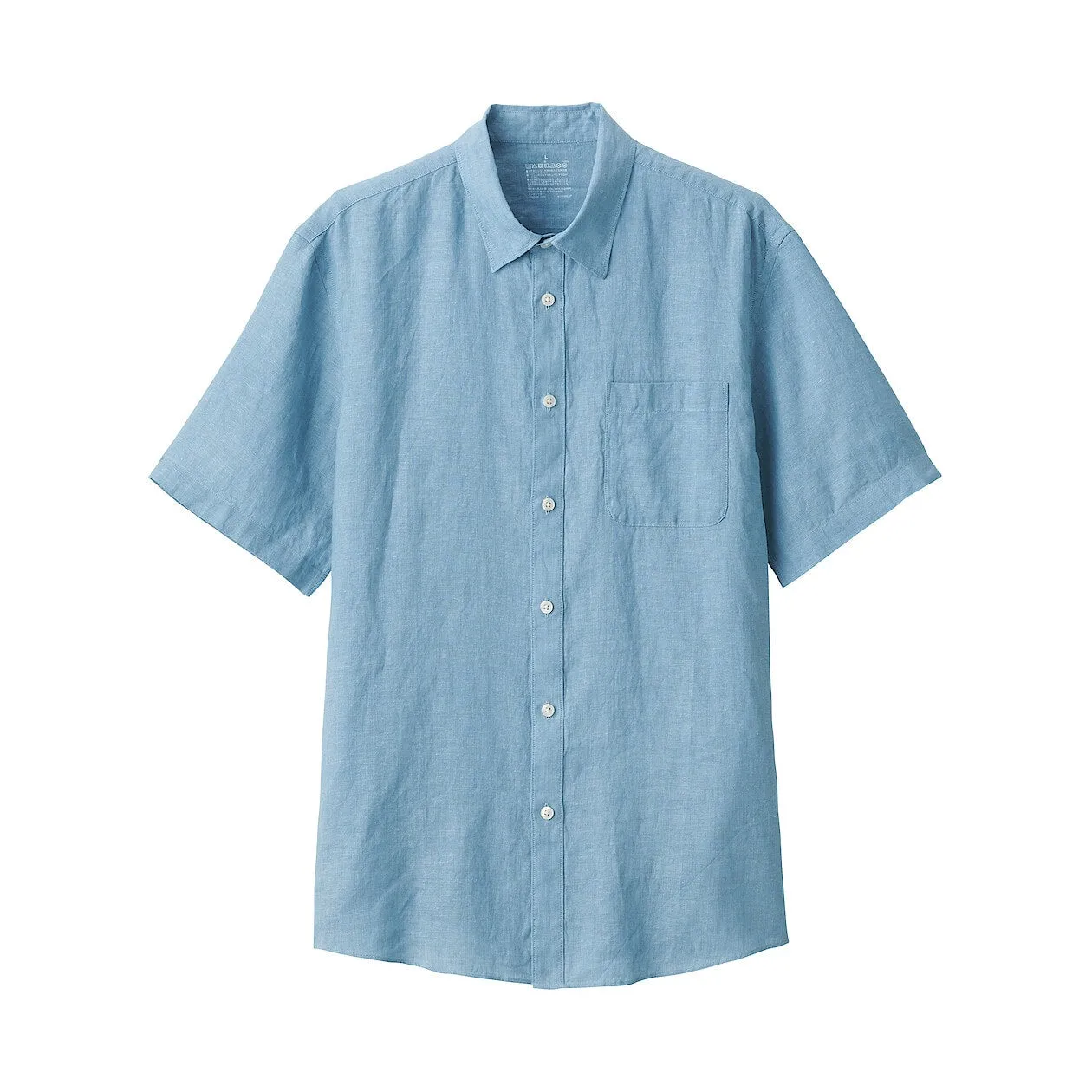 Washed Linen Short Sleeve Shirt