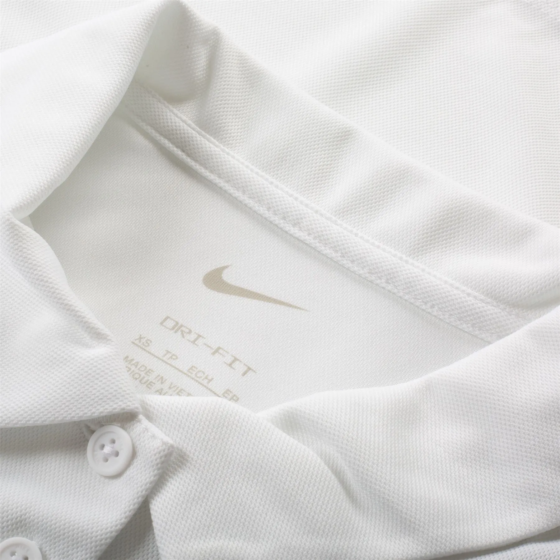 Womens Dri-Fit Victory LS Polo White - AW24