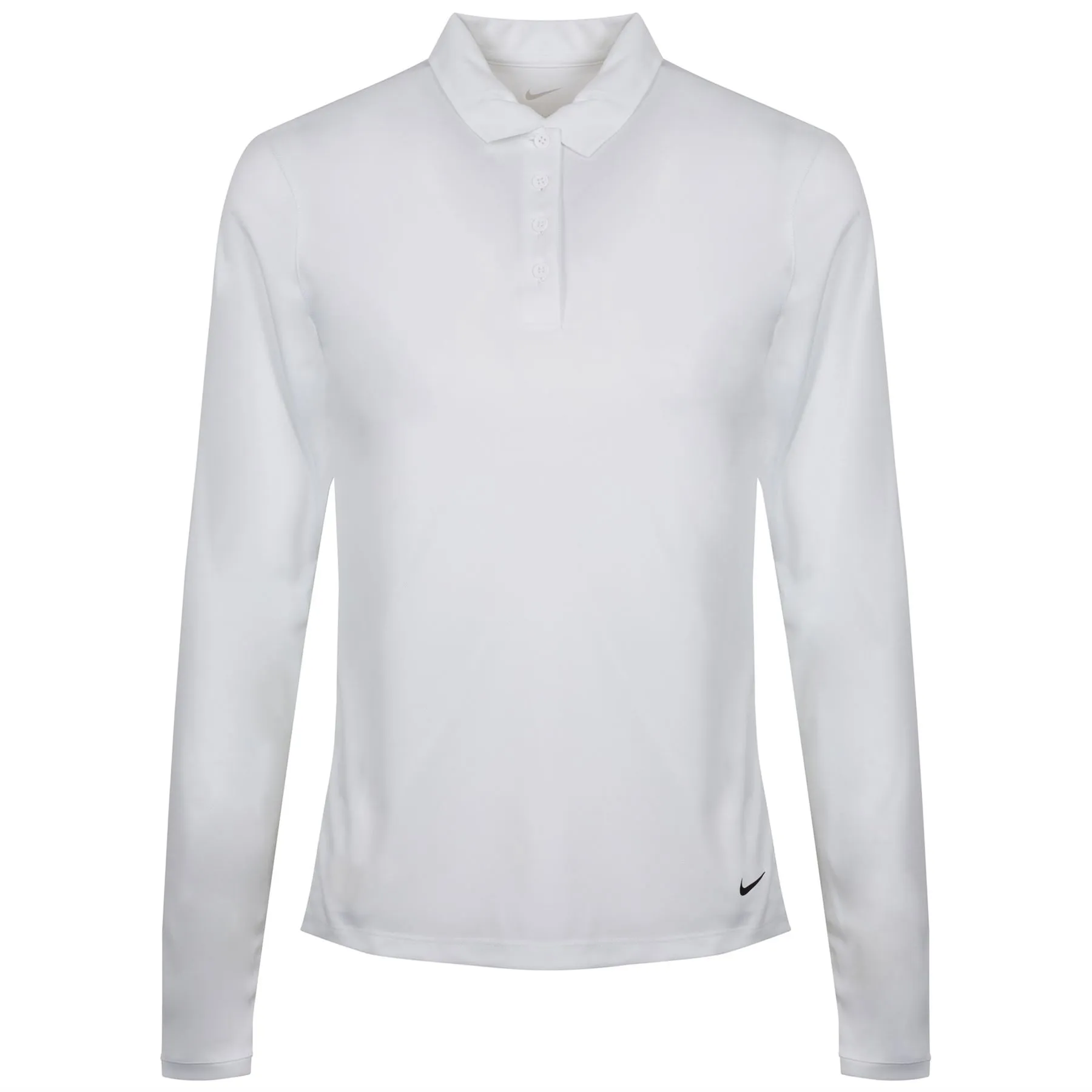 Womens Dri-Fit Victory LS Polo White - AW24