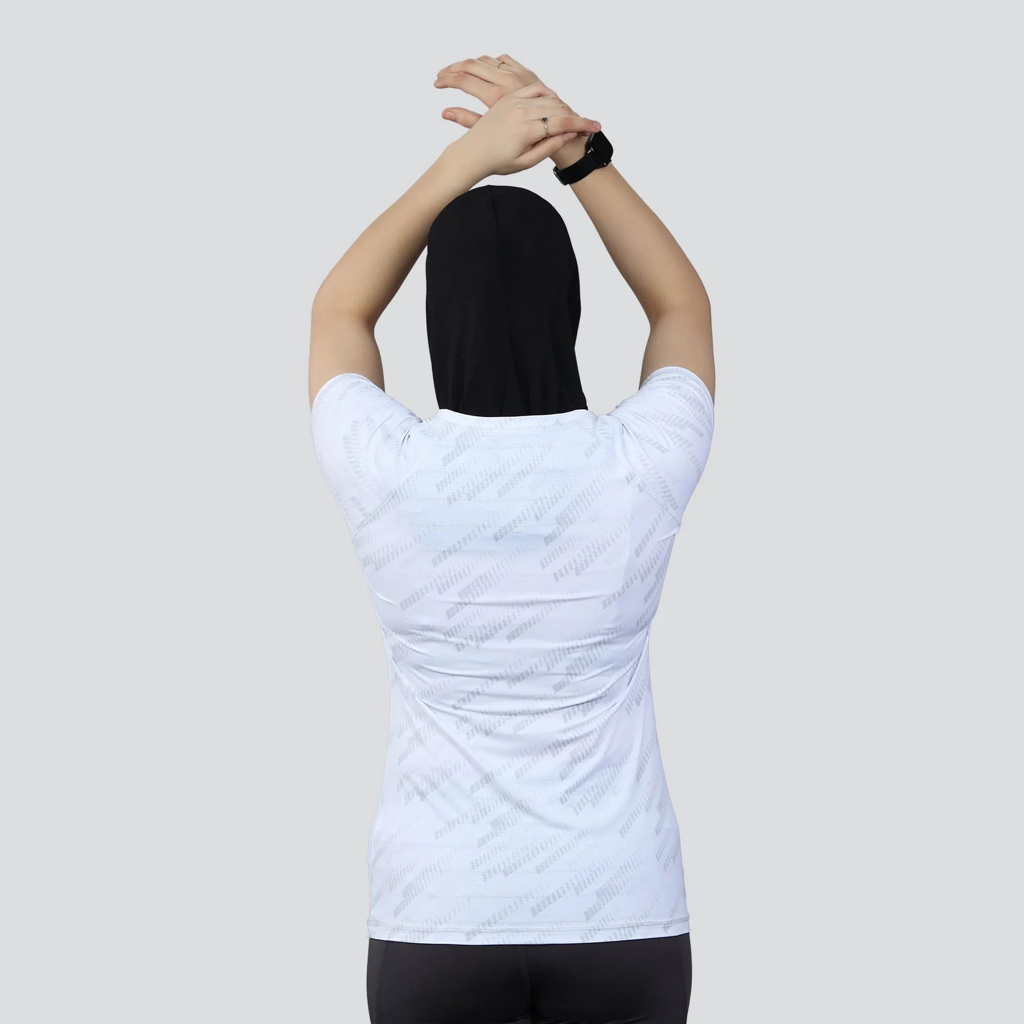 Women's Flex Fit Breathable Activewear T-Shirt - White